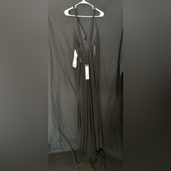 Mac Duggal 25846 NWT PLUNGE NECK HIGH SLIT GOWN - Picture 6 of 11